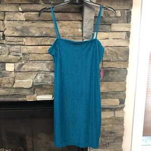 Blue sparkle mini dress new with tags